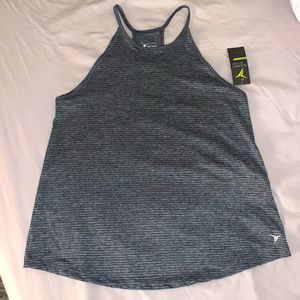 old navy 🏃‍♀️ active go dry grey stripe loose top